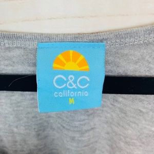 C&C California Tops - C&C California solid gray tank NWOT C&C California Tops - C&C California solid gray tank NWOT